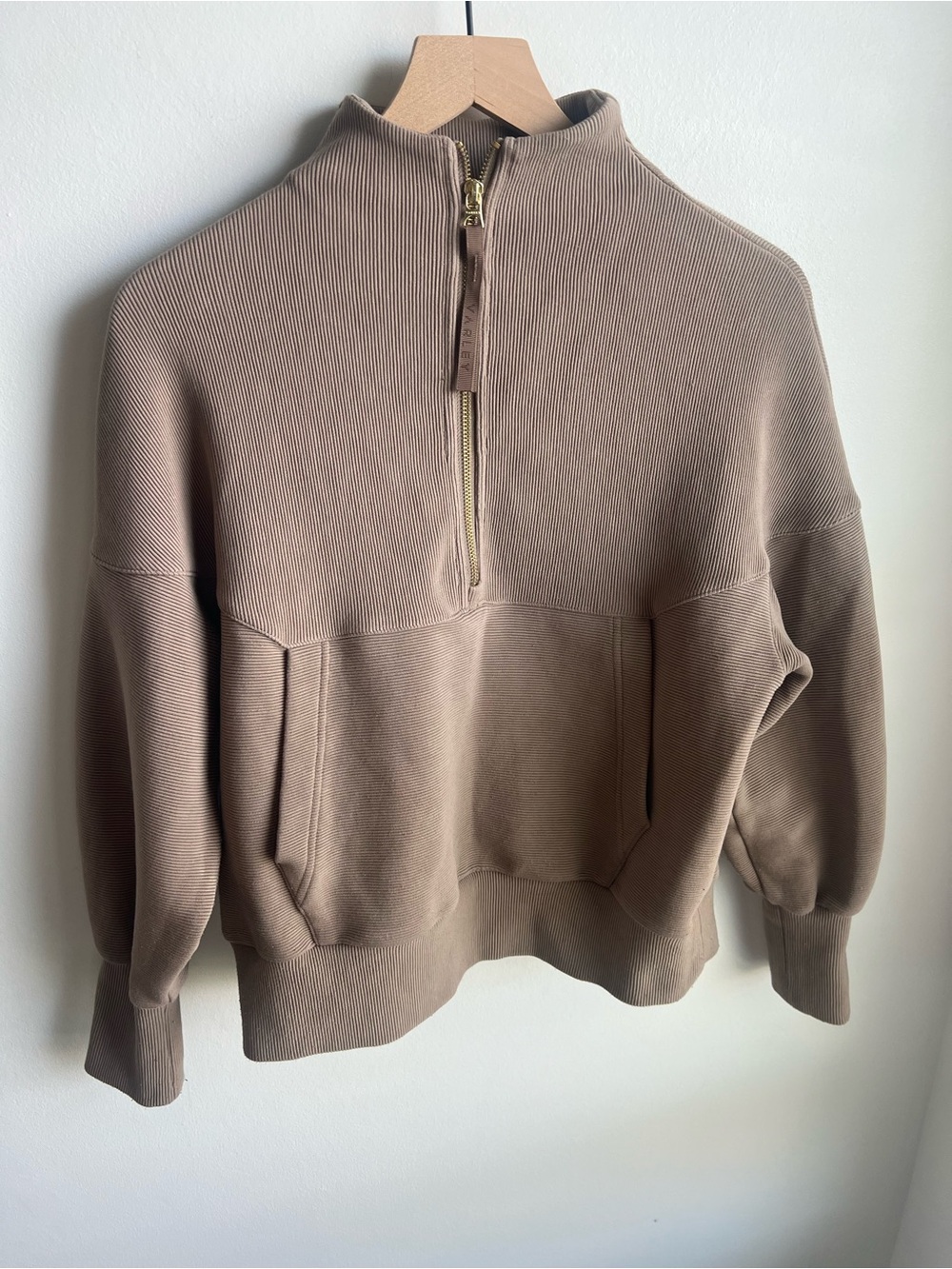 Women's Varley Half-Zip Pullover Sweater - Taupe